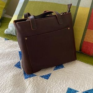 Portland leather company medium crossbody tote